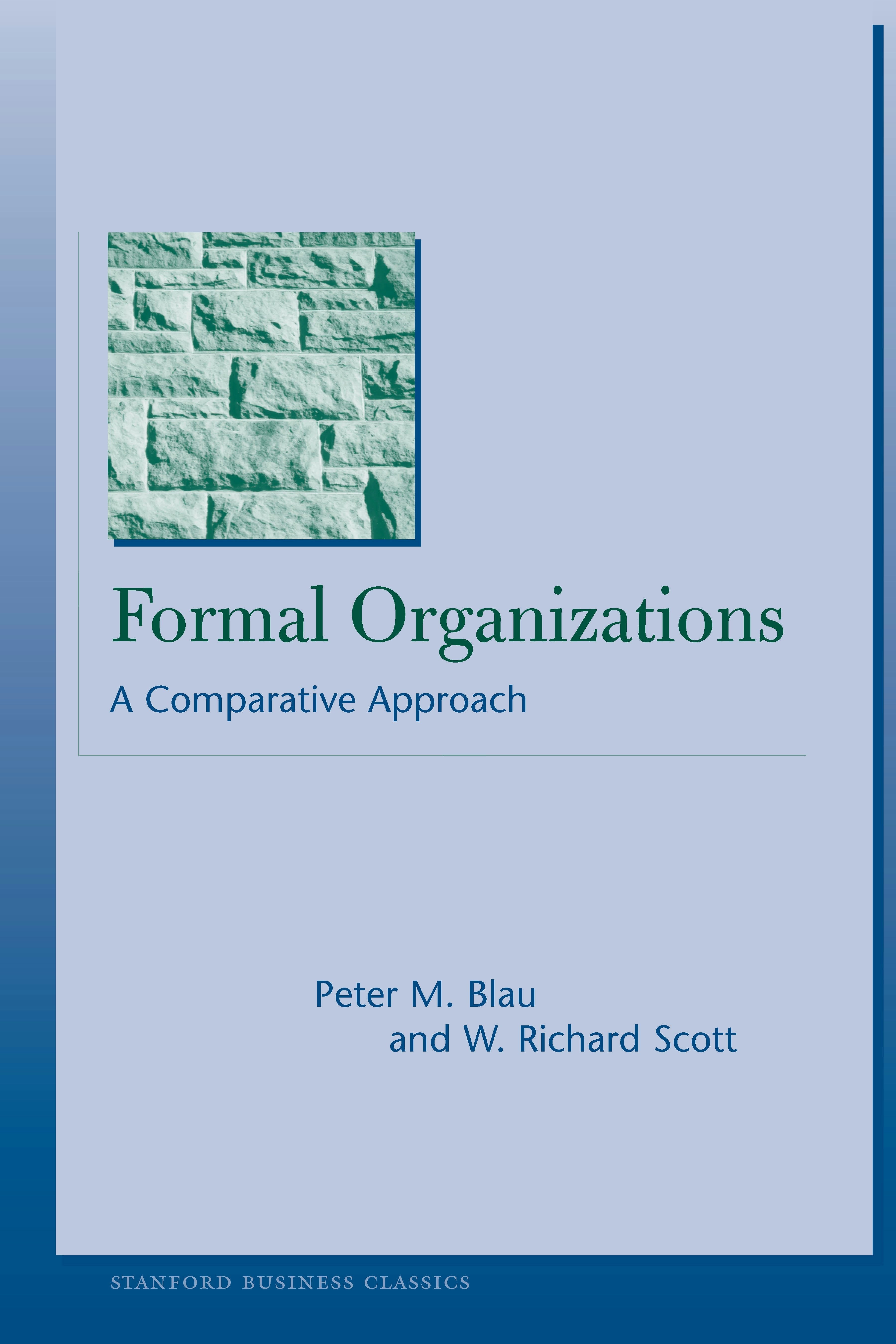 Book cover image for Formal Organizations ISBN: 9780804748902